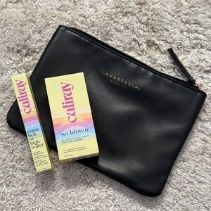 Anastasia Black Cosmetic Pouch with Calliray Products